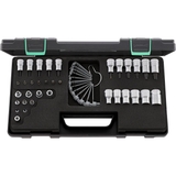 SOCKET SET 1/4 + 3/8 + 1/2 SQ/DR 35 PCS