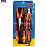 Bộ kìm và tua vít cách điện 1000V Knipex 00 20 13