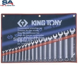 Bộ cờ lê vòng miệng 18 chi tiết 6-24mm Kingtony 1218MR01