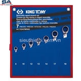 Bộ cờ lê vòng miệng tự động 8-19mm Kingtony 122A07MRN02