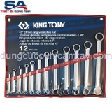 Bộ cờ lê 2 đầu vòng ngắn 12 chi tiết  Kingtony 1C12MR