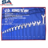 Bộ cờ lê 2 đầu miệng 14 chi tiết Kingtony 91114MRN