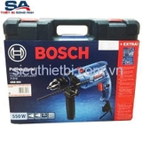 Bộ máy khoan động lực Bosch GSB 550 XL và 122 món phụ kiện