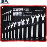 Bộ cờ lê vòng miệng hệ inch 16 chi tiết Yato YT-48852