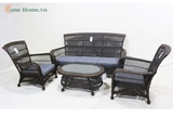 Handmade Plastic Rope Woven Sofa Set for Outdoor Living - CH5420A-4BL