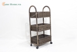 3 Tier Poly rattan shelf, storage shelf storage furniture from ComeHome.vn-CH3206A-1BR