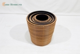 Decorative Plastic Rope Woven Planter Basket for Home & Garden-CH4393A-4BR