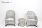 Rattan Sofa Set with Modular Design and Weather-Resistant Materials-CH5210A-3GY
