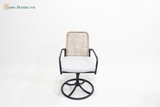 Comfortable wicker Swivel Chair – Breathable Backrest and Cushioned Seat for Work or Study-CH5430A1BR