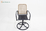 Comfortable wicker Swivel Chair – Breathable Backrest and Cushioned Seat for Work or Study-CH5430A1BR