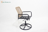 Comfortable wicker Swivel Chair – Breathable Backrest and Cushioned Seat for Work or Study-CH5430A1BR