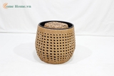 Vietnam Handmade Plastic Rope Planter Basket Factory OEM Supplier-CH4396A-2BR