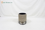 Handmade Plastic Rope Planter with Stand – Eco-Friendly Home Decor-CH3356B-1-3BR