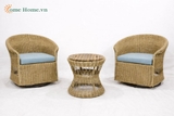 Handwoven PE plastic furniture Sofa – Outdoor Synthetic Wicker Furniture-CH5449