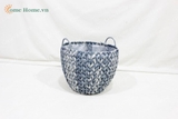 Poly rattan Storage basket, Wicker Basket - CH3866A-3BLU