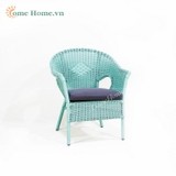 Sofa PE rattan wicker chair with cushion for garden-CH5227A-1GR