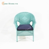 Sofa PE rattan wicker chair with cushion for garden-CH5227A-1GR