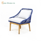 Sofa rope chair with cushion for garden CH5205A-1BLU