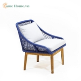 Sofa rope chair with cushion for garden CH5205A-1BLU