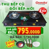 Đổi bếp gas Osanaka - 677