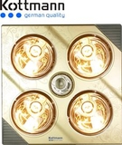 Đèn Sưởi Nhà Tắm Kottmann 4 Bóng Âm Trần – K4BT