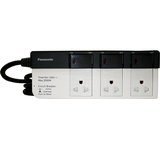 Ổ cắm có dây loại 3 ổ cắm - 3 công tắc phụ - WCHG28334