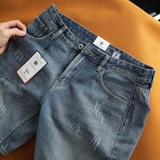 Quần short Jean nam Dusty Tailor xướt