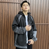 Áo khoác Dusty Tailor phối thân đen xám