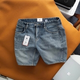 Quần short Jean nam Dusty Tailor xướt