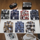 Áo sơ mi Dusty Tailor vải dạ 2 túi màu trắng cafe
