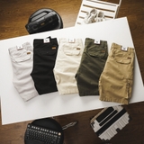 Quần short kaki túi hộp Dusty Tailor màu đen