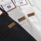 Quần short kaki Dusty Tailor trắng wash mềm