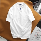 Áo thun Dusty Tailor trắng ép logo bán chìm