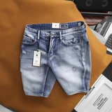 Quần short jean Dusty Tailor xanh xào cát