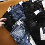 Quần short jean Dusty Tailor xám đậm rách