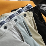 Quần short kaki Dusty Tailor xanh nhạt