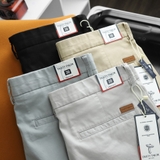 Quần short kaki Dusty Tailor kem vàng