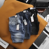 Quần short jean Dusty Tailor wash 2 màu in đôi dép