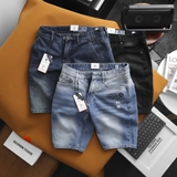 Quần short jean Dusty Tailor wash 2 màu in đôi dép