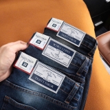 Quần short jean Dusty Tailor xanh đậm basic