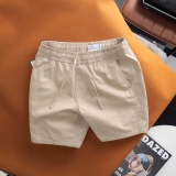 Quần short kaki dây rút  Dusty Tailor màu kem