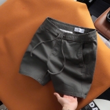 Quần short kaki dây rút  Dusty Tailor màu xám
