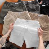 Quần short kaki dây rút  Dusty Tailor màu xám