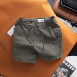 Quần short kaki dây rút  Dusty Tailor màu rêu