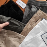 Quần short kaki dây rút  Dusty Tailor màu rêu
