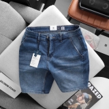 Quần short jean Dusty Tailor xanh nhạt túi xéo