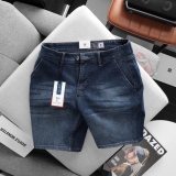Quần short jean Dusty Tailor xanh túi xéo
