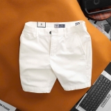 Quần short kaki lưng thun Dusty Tailor màu trắng