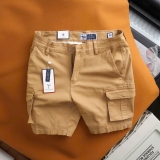 Quần short kaki túi hộp Dusty Tailor màu bò