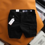 Quần short kaki túi hộp Dusty Tailor màu đen